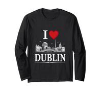 I Heart Dublin I Love Dublin Souvenir Manga Larga