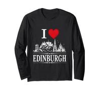 I Heart Edinburgh I Love Edinburgh Souvenir Manga Larga