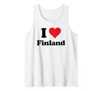 I Heart Finland Love Country Souvenir Themed Stuff Camiseta sin Mangas