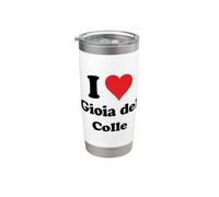 I Heart Gioia del Colle Italia Love Italian Souvenir Artículo Vaso térmico de acero inoxidable de doble pared