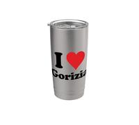 I Heart Gorizia Italy Love - Recuerdo italiano Vaso térmico de acero inoxidable de doble pared