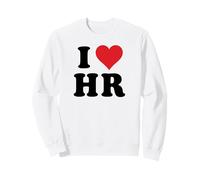 I Heart HR Initials I Love H.R. First and Last Name H R Sudadera