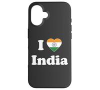 I Heart India Indian I Love India Carcasa para iPhone 16
