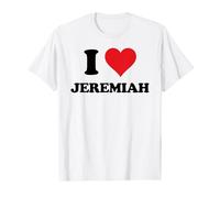 I Heart Jeremiah First Name I Love Custom Stuff Camiseta