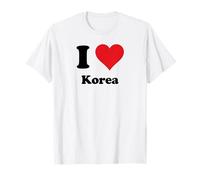 I Heart Korea Love Country Souvenir Themed Stuff Camiseta