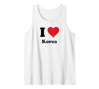 I Heart Korea Love Country Souvenir Themed Stuff Camiseta sin Mangas