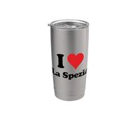 I Heart La Spezia Italia Love - Recuerdo italiano Vaso térmico de acero inoxidable de doble pared