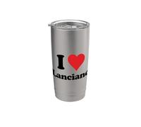 I Heart Lanciano Italy Love Italian Souvenir Artículo Vaso térmico de acero inoxidable de doble pared