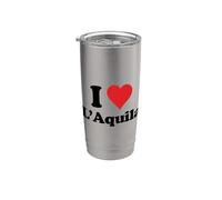 I Heart L'Aquila Italy Love - Recuerdo italiano Vaso térmico de acero inoxidable de doble pared