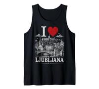 I Heart Ljubljana I Love Ljubljana Souvenir Camiseta sin Mangas