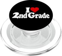 I Heart Love 2º Grado Segundo Grado Aluminio DE Escuela Primaria PopSockets PopGrip para MagSafe