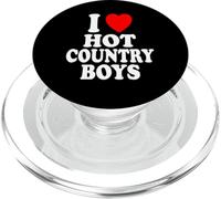 I Heart (Love) Hot Country Boys atracción Sexy Guapo PopSockets PopGrip para MagSafe