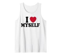 I Heart Love Myself Love Myself Heart Myself Hombres Mujeres Niños Camiseta sin Mangas