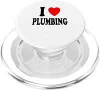 I Heart (Love) Plumbing Plumber Aprentice Journeyman PopSockets PopGrip para MagSafe