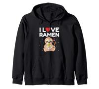 I Heart Love Ramen - Fideos japoneses Divertidos Anime Perezoso Kawaii Sudadera con Capucha