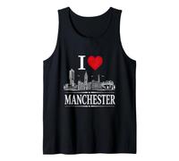I Heart Manchester I Love Manchester Souvenir Camiseta sin Mangas