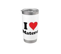 I Heart Matera Italy Love - Recuerdo italiano Vaso térmico de acero inoxidable de doble pared