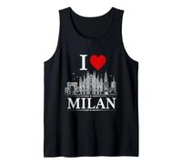 I Heart Milan I Love Milan Souvenir Camiseta sin Mangas