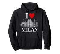I Heart Milan I Love Milan Souvenir Sudadera con Capucha