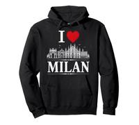 I Heart Milan I Love Milan Souvenir Sudadera con Capucha