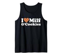 I Heart Milf & Cookies - Funny Milk Love Hot Sweet Moms Broma Camiseta sin Mangas