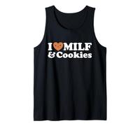 I Heart Milf & Cookies - Funny Milk Love Hot Sweet Moms Broma Camiseta sin Mangas
