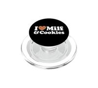I Heart Milf & Cookies - Funny Milk Love Hot Sweet Moms Broma PopSockets PopGrip para MagSafe