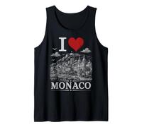 I Heart Monaco I Love Monaco Souvenir Camiseta sin Mangas