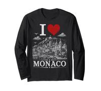 I Heart Monaco I Love Monaco Souvenir Manga Larga