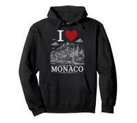 I Heart Monaco I Love Monaco Souvenir Sudadera con Capucha