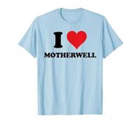 I Heart Motherwell Love UK Camiseta, Hombre, Azul Bebé, S