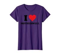 I Heart Motherwell Love UK Camiseta, Mujer, Morado, S