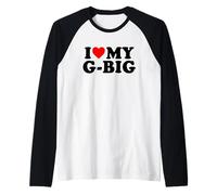I Heart My G Big Love Matching Little Big Sorority Camiseta Manga Raglan