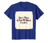 I Heart My Girlfriend: Ella es mía & Soy Ella Cita romántica Camiseta, Niños, Azul Real, 4 años