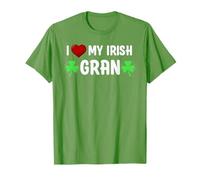 I Heart My Irish Gran Lucky St Patricks Day Family Shamrock Camiseta
