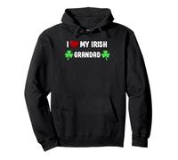 I Heart My Irish Grandad Día de San Patricio Trébol Familiar Sudadera con Capucha