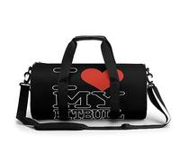 I Heart My Pit Bull - Bolsa de deporte para gimnasio, viajes, ligera, para fin de semana, para hombres y mujeres, Estilo:, 17.7in/9in/9in, MHXYZHW