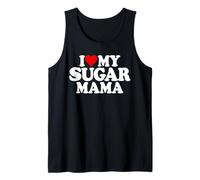 I HEART MY SUGAR MAMA I LOVE MY AZÚCAR MAMÁ MAMÁ Camiseta sin Mangas