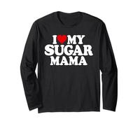 I HEART MY SUGAR MAMA I LOVE MY AZÚCAR MAMÁ MAMÁ Manga Larga