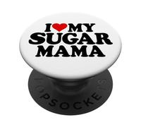 I Heart MY Sugar Mama I Love MY AZÚCAR MAMÁ MAMÁ PopSockets PopGrip Adhesivo