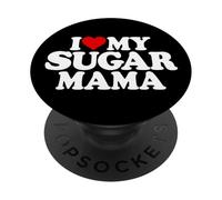 I HEART MY SUGAR MAMA I LOVE MY AZÚCAR MAMÁ MAMÁ PopSockets PopGrip Adhesivo