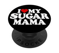 I Heart MY Sugar Mama I Love MY AZÚCAR MAMÁ MAMÁ PopSockets PopGrip Adhesivo