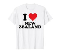 I Heart New Zealand Love Country Souvenir Themed Stuff Camiseta