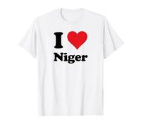 I Heart Niger Love Country Souvenir Themed Stuff Camiseta