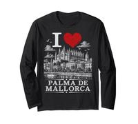 I Heart Palma de Mallorca I Love Palma Souvenir Manga Larga