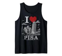 I Heart Pisa I Love Pisa Souvenir Camiseta sin Mangas
