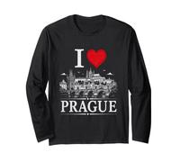I Heart Prague I Love Prague Souvenir Manga Larga