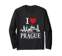 I Heart Prague I Love Prague Souvenir Manga Larga