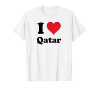 I Heart Qatar Love Country Souvenir Themed Stuff Camiseta