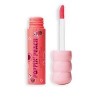 I Heart Revoluion Bubble Tea Milky, Tinta para labios y rubortinte facial hidratante todo en uno infusionado con té verde matcha, Poppin' Peach